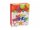 Пакет подарунковий "Happy Birthday з кульками" (03), 26х32х10см